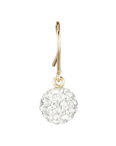 Boucles d'oreilles Bulles de Crystal or jaune