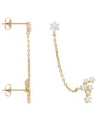 Boucle d'oreille unitaire  Sweet Linl or jaune