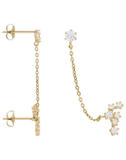 Boucle d'oreille unitaire  Sweet Linl or jaune