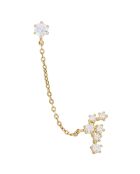 Boucle d'oreille unitaire  Sweet Linl or jaune