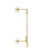 Boucle d'oreille unitaire  Sweet Linl or jaune