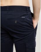 Pantalon Slim Fit Uni 6 Poches bleu foncé