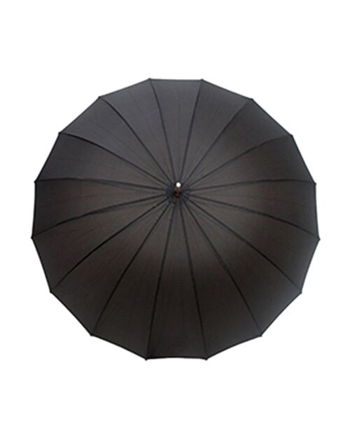 Schwarzer winddichter Regenschirm