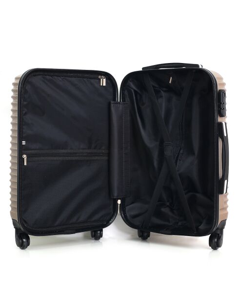 3 Valises 4 roues  Etna-C 55/65/75 cm & Vanity dorées