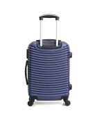 3 valigie a 4 ruote Etna-C 55/65/75 cm e Vanity blu marino