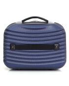 3 valigie a 4 ruote Etna-C 55/65/75 cm e Vanity blu marino