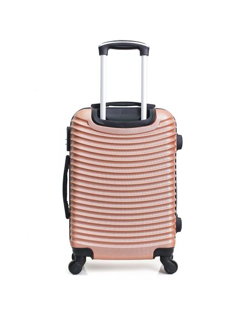 Medium Stay Koffer met 4 wielen 65 cm Etna roségoud