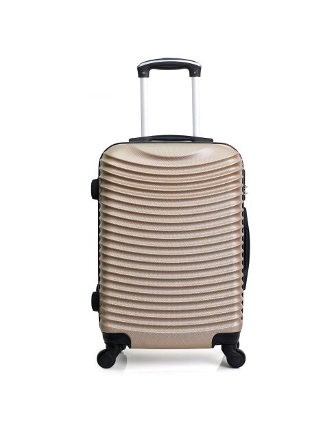 Mittelgroßer Reisekoffer 4 Einzelräder 65 cm Ätna gold