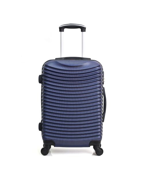 Etna Medium Stay Koffer met 4 enkele wielen 59 cm marineblauw
