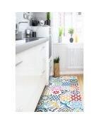 Tapis vinyle Adèle multicolore - 50x140 cm