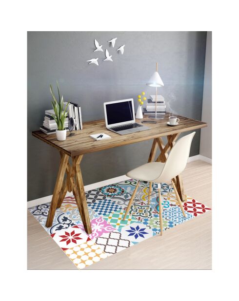 Tapis vinyle Adèle multicolore - 66x100 cm