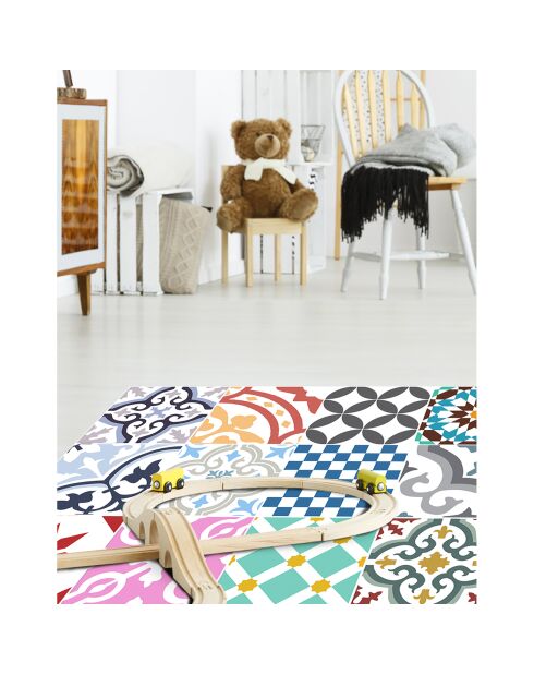 Tapis vinyle Adèle multicolore - 66x100 cm