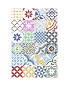 Tapis vinyle Adèle multicolore - 50x140 cm