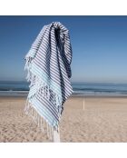 Fouta Bora Bora Griechisch blau/türkisgrün - 100x200 cm