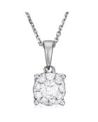 Luciana Brilliant Diamant Anhänger 0,10 Karat Weißgold