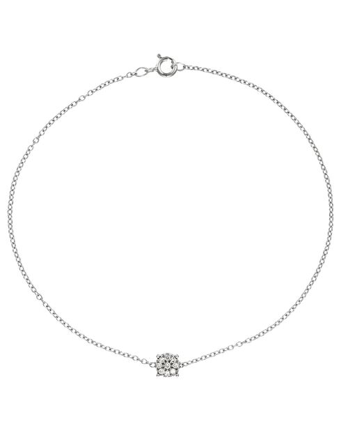 Bracciale Simply Diamonds in oro bianco 0,045 ct