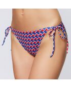 Bas de maillot Miramar bleu/rouge