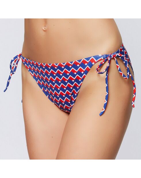 Bas de maillot Miramar bleu/rouge