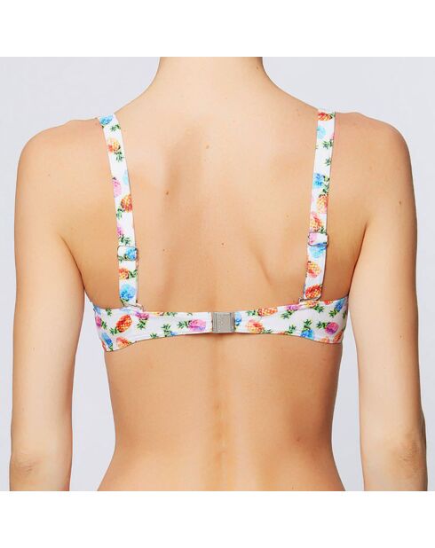 Haut de maillot soft armatures Pina Colada blanc/multicolore