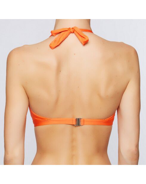 Haut de Maillot Majorelle bonnets coqués abricot