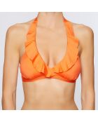 Haut de Maillot Majorelle bonnets coqués abricot