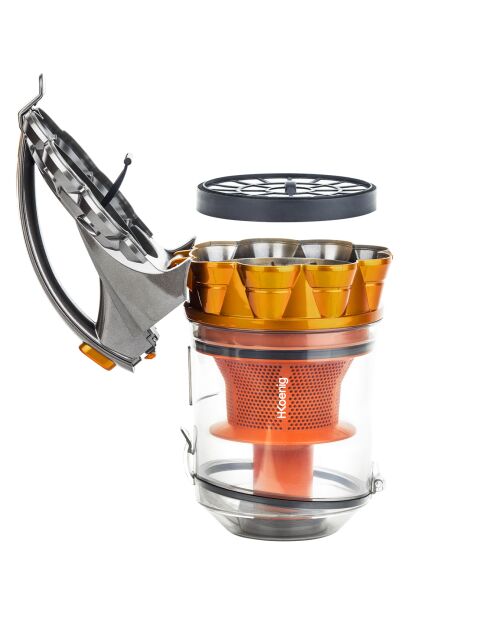 Compact+ STC60 oranje stofzuiger zonder zak - 700W