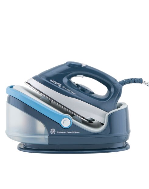 1,7L V5i blauw/grijs stoomstation - 3,5 bar