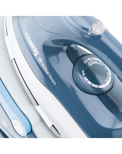 1,7L V5i blauw/grijs stoomstation - 3,5 bar