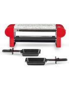 Raclette & Pierre à griller RP2 noir/rouge - 2 personnes