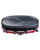 Raclette 4-en-1 RP418 noir/rouge - 8 personnes