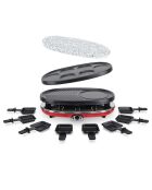 Raclette 4-en-1 RP418 noir/rouge - 8 personnes