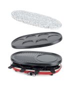Raclette 4-en-1 RP418 noir/rouge - 8 personnes
