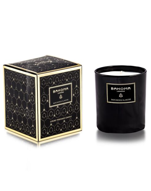 Bougie parfumée Obsidian Black Patchouli & Musc - 1 mèche 75h