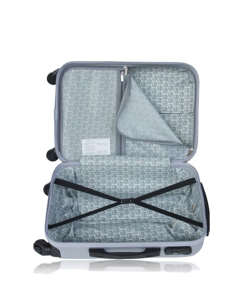 Hamburg Long Stay Koffer 4 enkele wielen 69 cm zilver