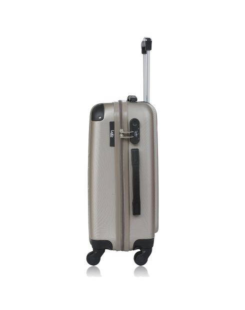 Valise Long Séjour 4 roues simples Hambourg 69 cm doré
