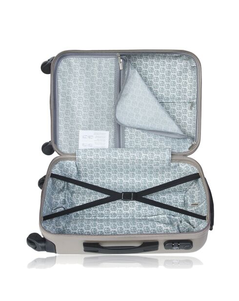 Valise Long Séjour 4 roues simples Hambourg 69 cm doré