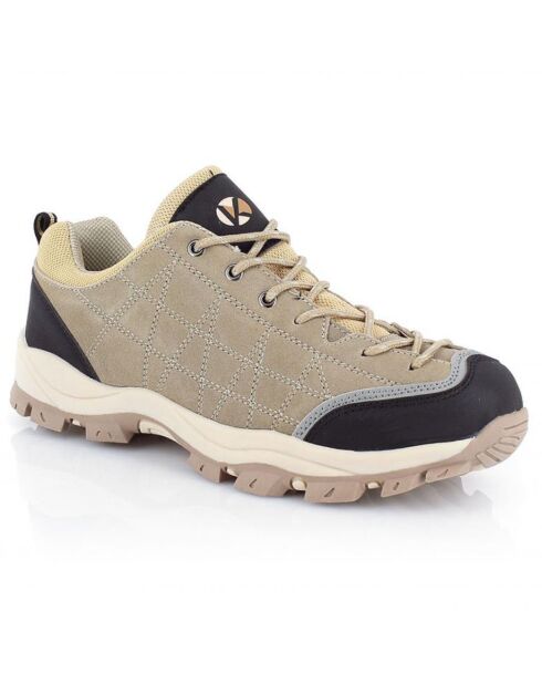 Griou beige fluwelen leren wandelschoenen