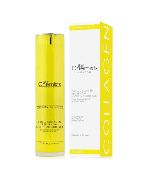 Pro-5 Hydraterende nachtcrème met bijengif en collageen - 50 ml