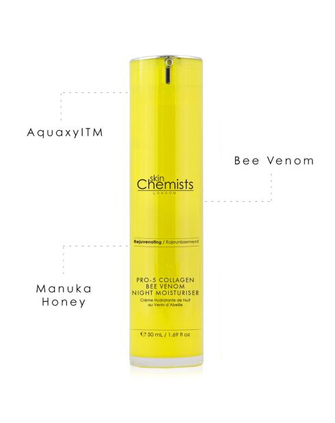 Pro-5 Hydraterende nachtcrème met bijengif en collageen - 50 ml