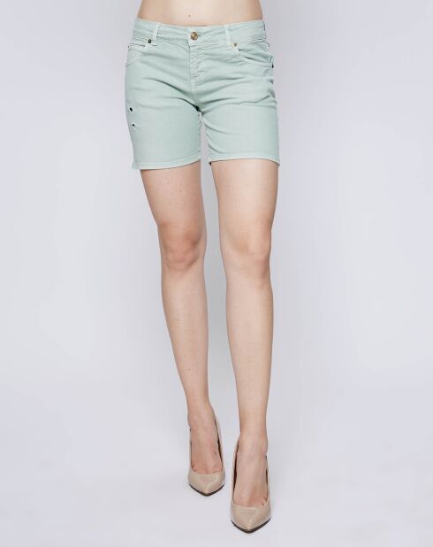 Short ajouré vert d'eau