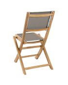 2 Chaises pliantes Fun teck - 46.5x62x88 cm