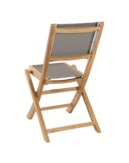 2 leuke teakhouten klapstoelen - 46,5x62x88 cm