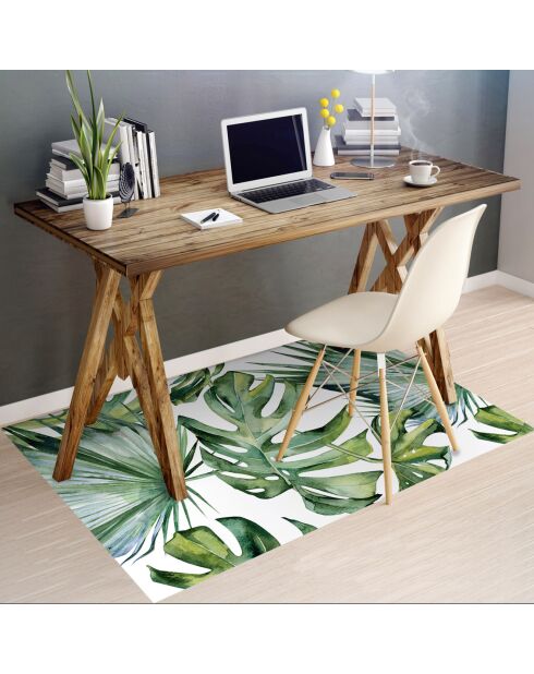 Tappeto vinilico Paradise verde/bianco - 50x140 cm