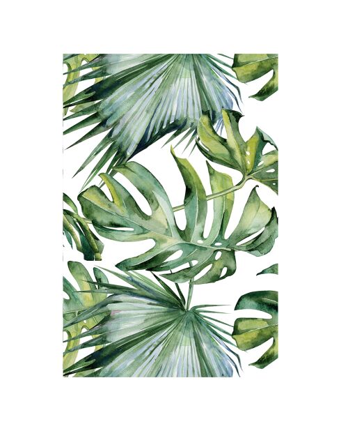 Tapis vinyle Paradise vert/blanc - 66x150 cm