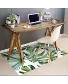 Tapis vinyle Paradise vert/blanc - 66x150 cm