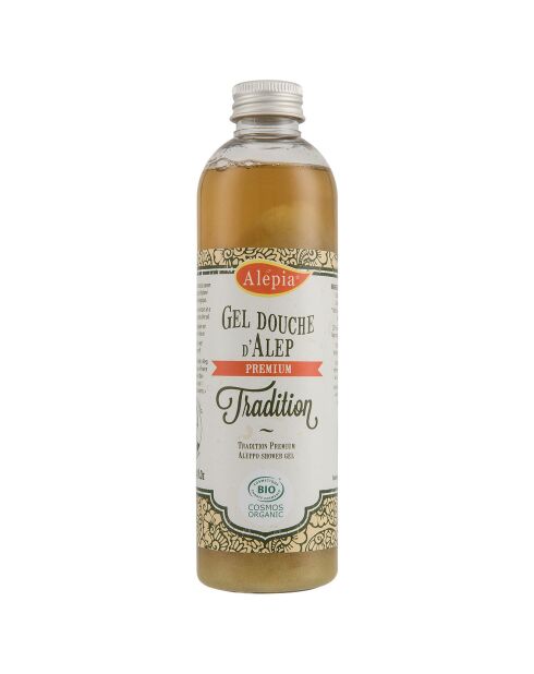 Gel douche d'Alep Tradition Premium BIO Douceur Huile Olive et Laurier - 250 ml