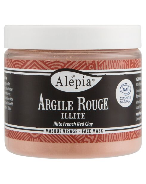 Masque du visage Argile rouge illite peaux sèches à normales - 150 g