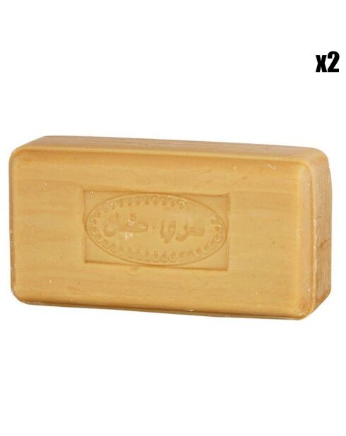 2 Savons d'Alep 16% Laurier hydratants - 2x125g