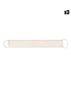 3 Lanières Sisal de gommage pour le dos