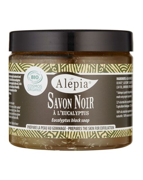 Savon noir à l'Eucalyptus BIO Hydratant & Exfoliant - 200 ml